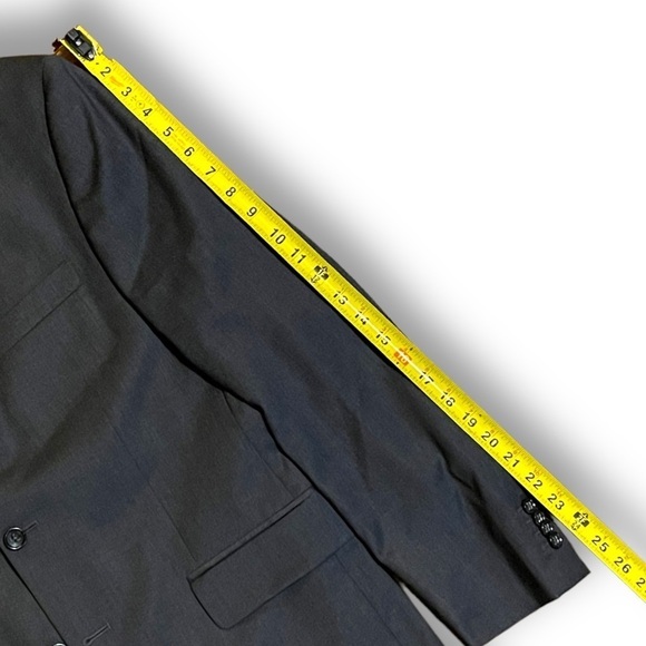 Banana Republic Men’s Charcoal Wool Blazer - Size 40S - Picture 7 of 10
